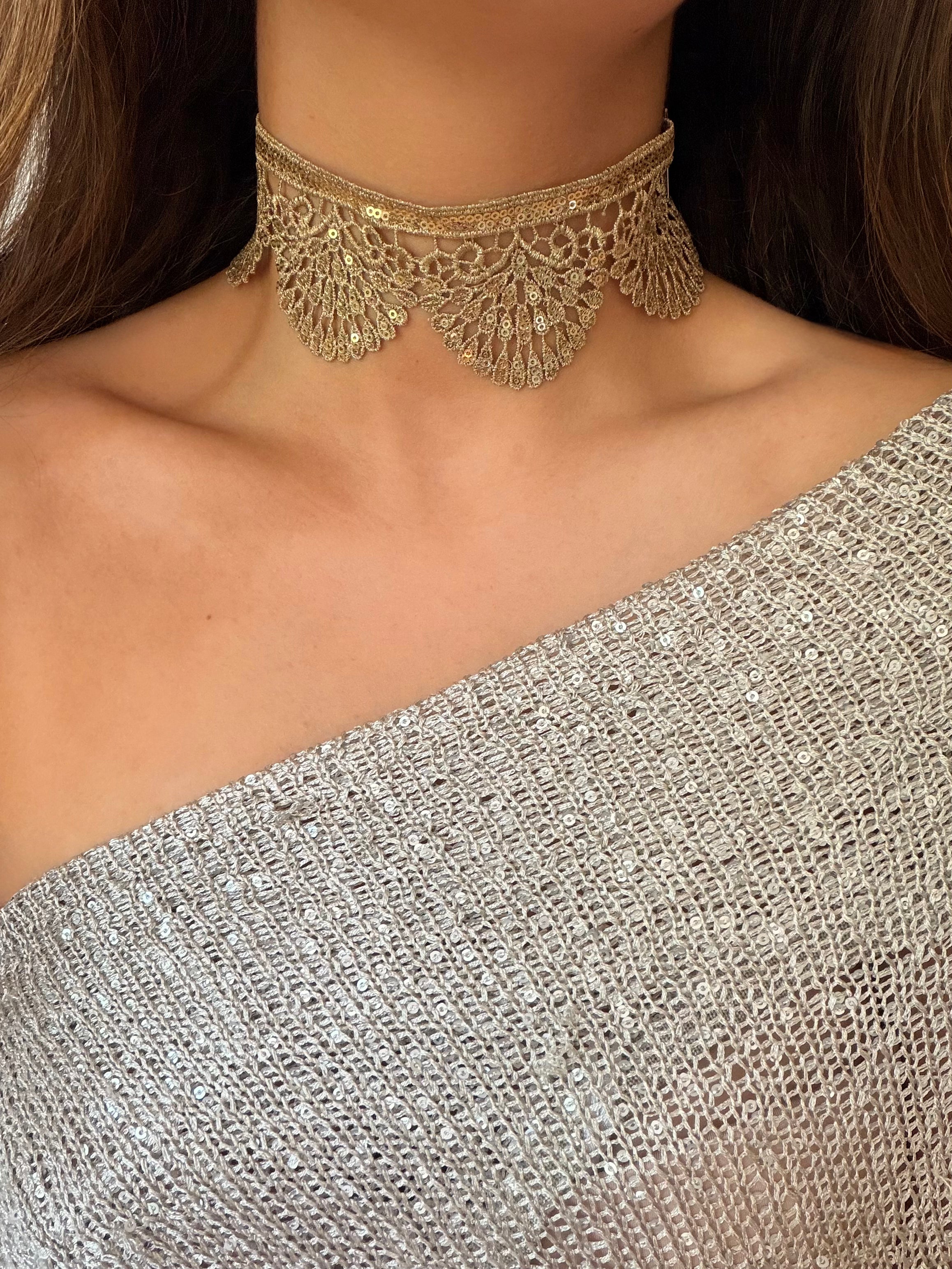 Choker Flavia Dorado